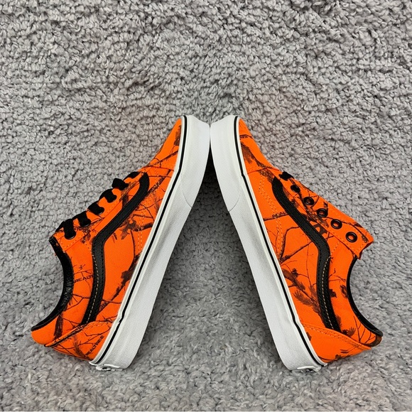 NEW Vans Realtree AP Blaze Camo Orange Off The Wall Shoes Sneakers Womens Size 7 - Picture 9 of 16